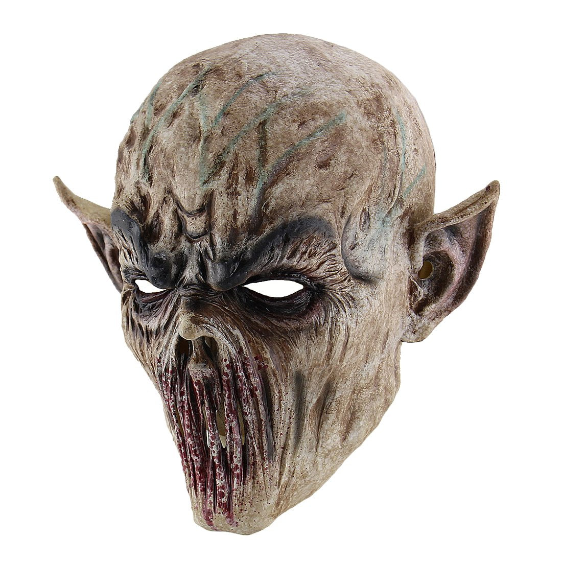 Quligeta Scary Halloween Mask Terror Ghost Devil Mask Dance Party Scary Biochemical Alien Zombie Caps Mask