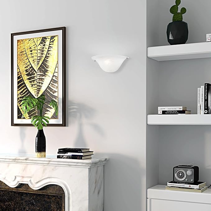 Livex Lighting Wynnewood 1 Light Wall Sconce Satin Nickel Finish