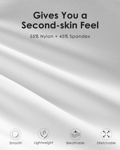 HORISUN Full Coverage Bras for Women with Support and Lift Comfortable Seamless Bra (White X-Large)