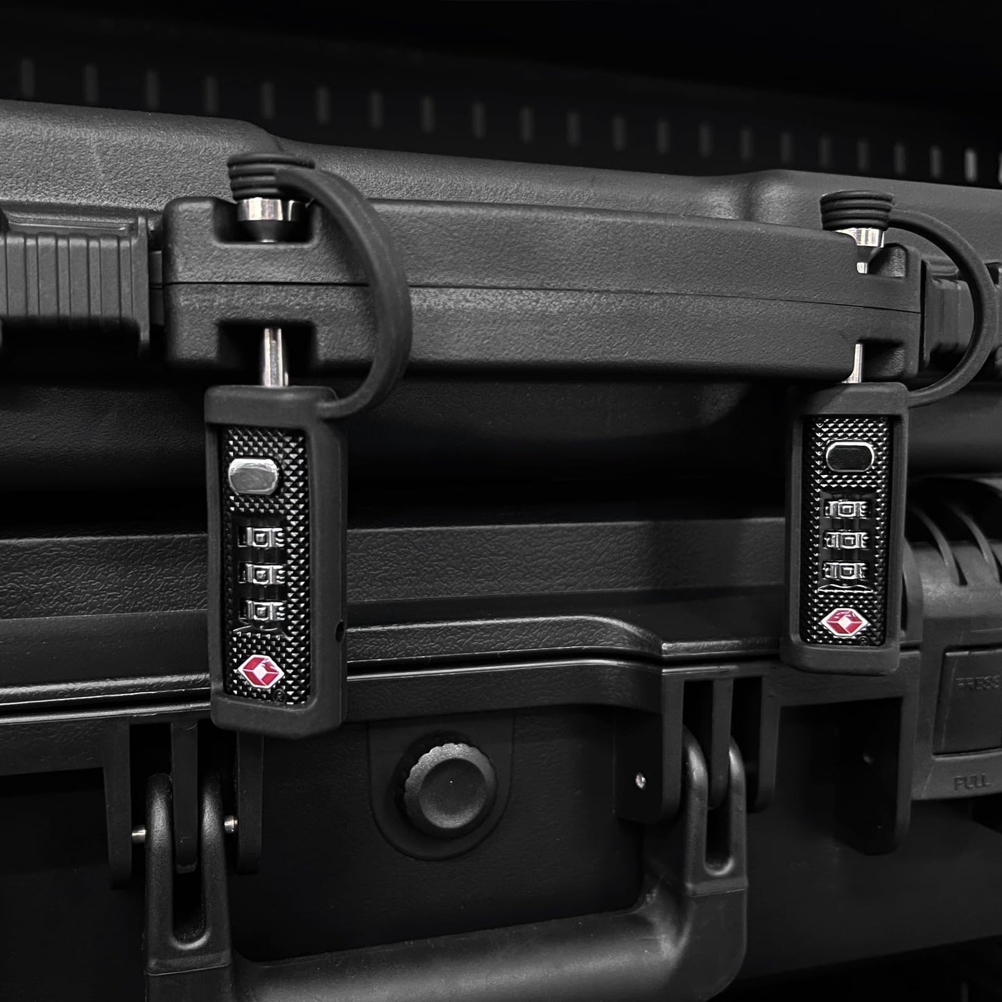 Gun Case Lock TSA Approved Locks for Gun Case,Cut-Proof Padlock for Guns/Rifles/Hard Pistol Cases/Firearms/Handguns/Revolvers/Camera/Drone/Equipments/Instruments/Tools Protective Hard Cases(Black)