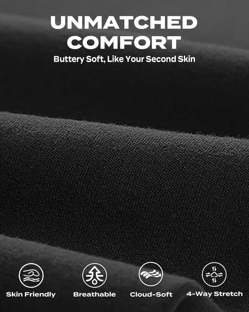 TNNZEET Capri Leggings for Women - Tummy Control Black Leggings with Pockets High Waisted Yoga Pants Workout Cycling Leggings