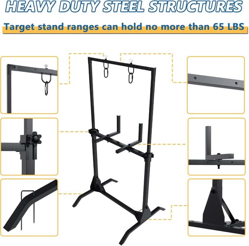 Adjustable Archery Target Stand - Compatible with Bag & Foam Targets | Indoor/Outdoor Shooting