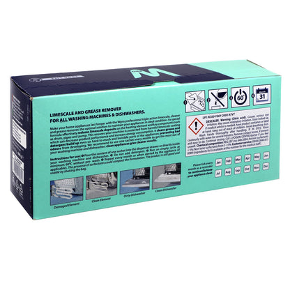 Hotpoint Washing Machine 3in1 Limescale Descaler & Detergent Remover 24 x 50g Sachets (2 Pack)