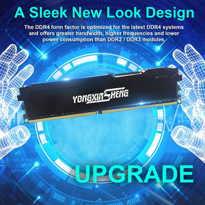 DDR4 2666MHz 32GB Kit (16GBx2) Desktop RAM PC4-21300 UDIMM Non-ECC Unbuffered 1.2V 288-Pin CL19 PC Computer Memory Upgrade Module Kit (Black)