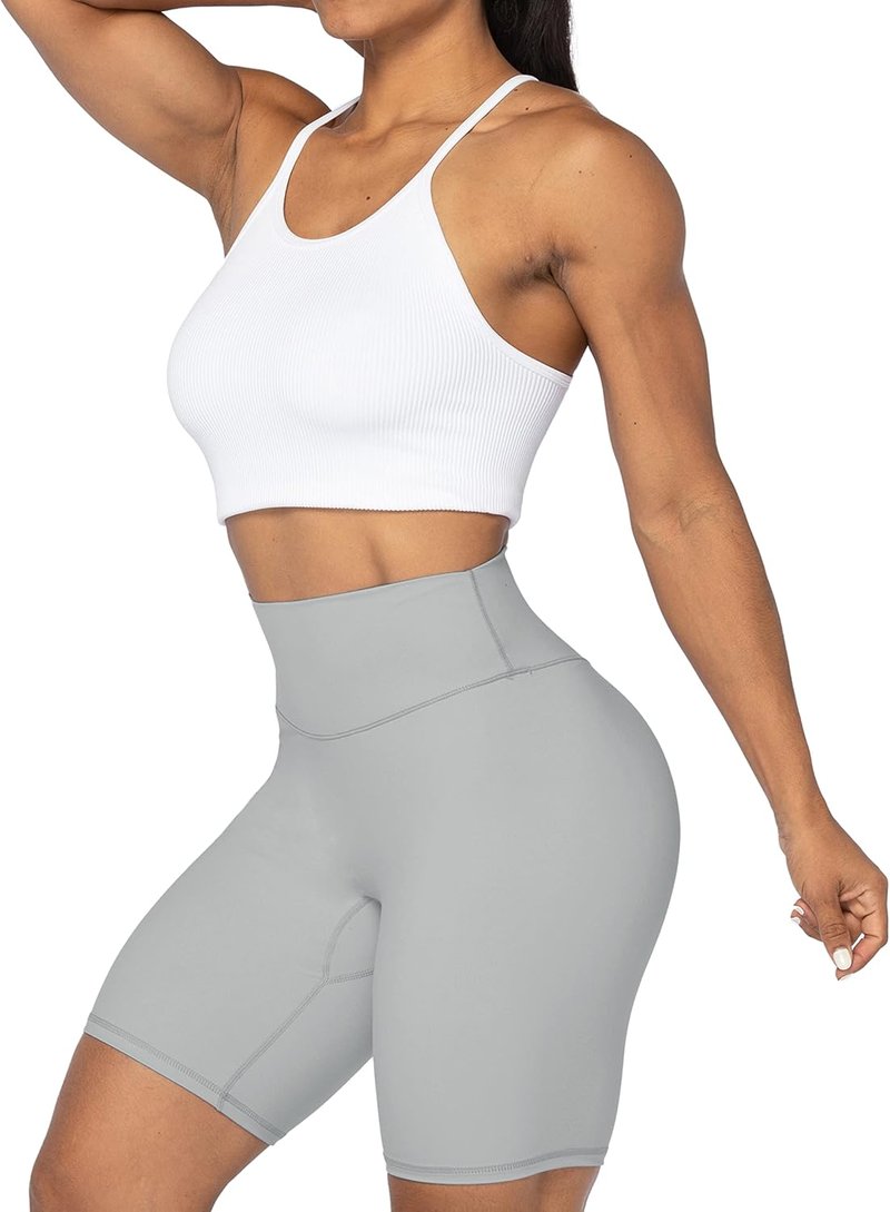 High Waist Biker Shorts for Women - No Front Seam, Squat Proof Yoga Gym Shorts | Comfortable & Stylish