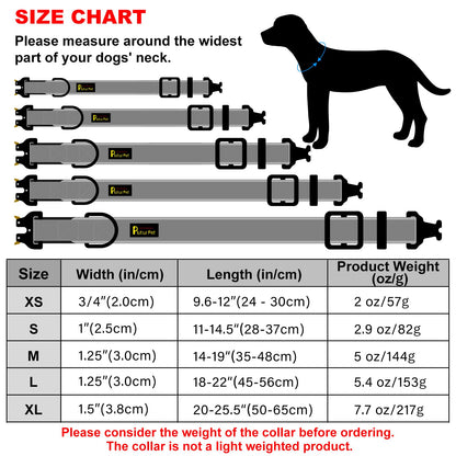 Plutus Pet Tactical Dog Collar, Reflective, Adjustable Heavy Duty Dog Collar, Soft Padded and Comfortable, for Small Medium and Large Dogs (Ranger Green, L)