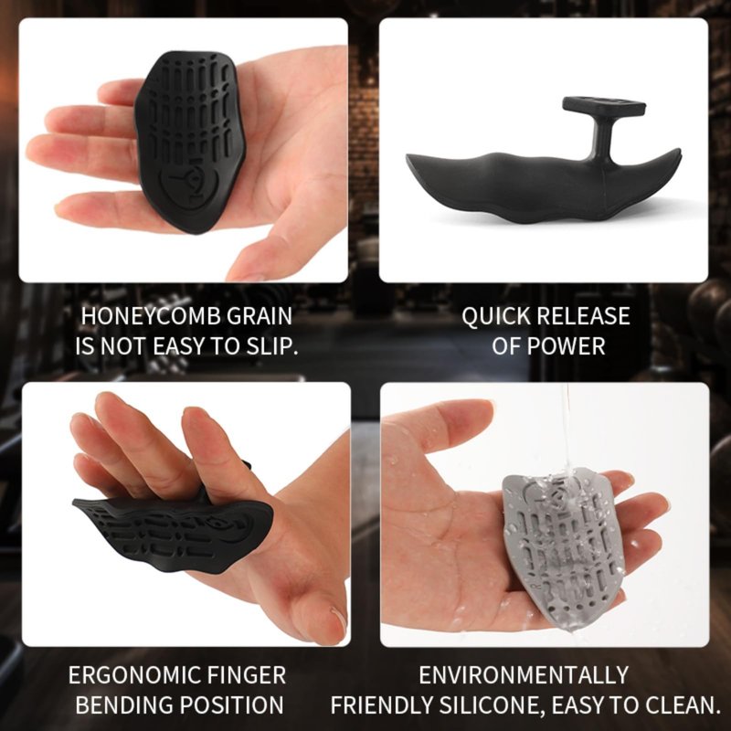 Workout Gloves for Women & Men - Anti-Slip Weight Lifting Grips with Rubber Grip, Fingerless Gym Hand Grips for Dumbbell Barbell Pull Up Grips Lightweight & Machine Washable with Storage Bag (XL)