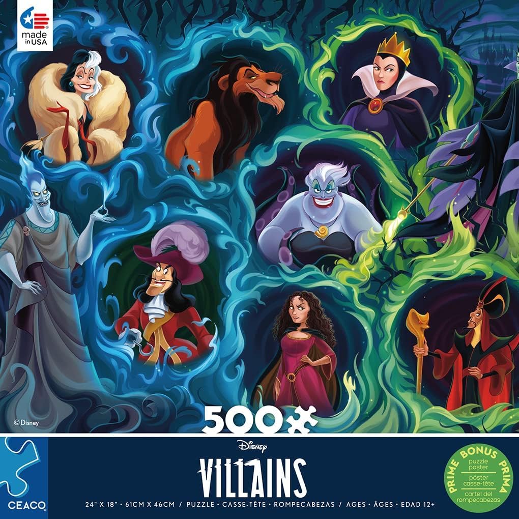 Ceaco - Disney - Villains - 500 Piece Jigsaw Puzzle