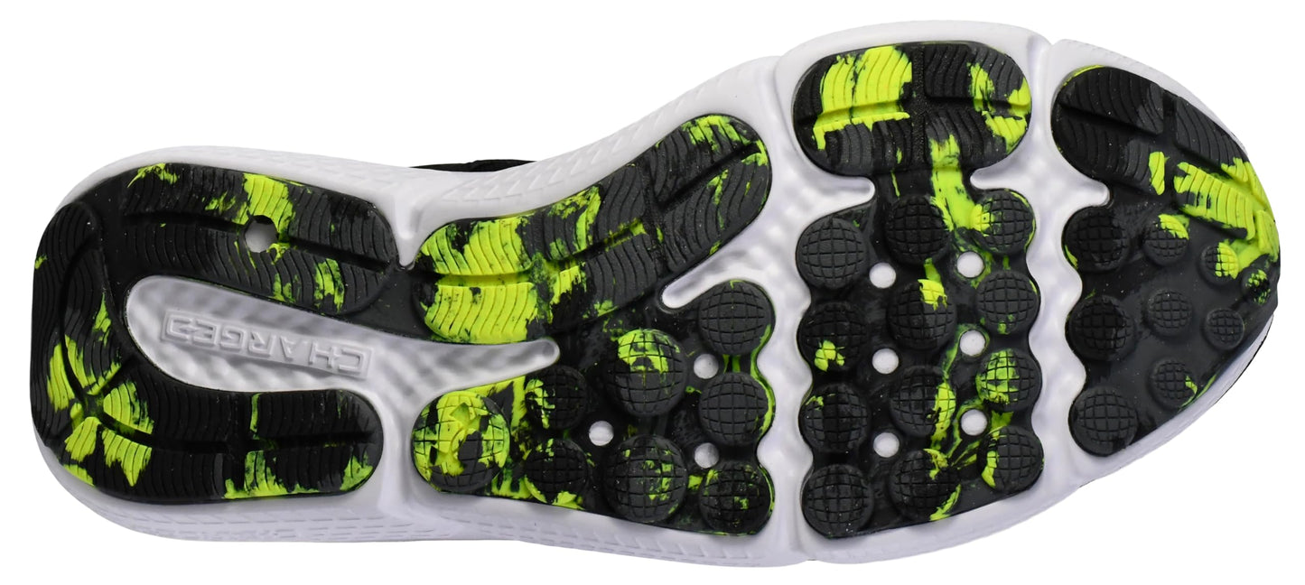 Under Armour Men's Charged Assert 10, (004) Black/Black/High Vis Yellow, 7, US