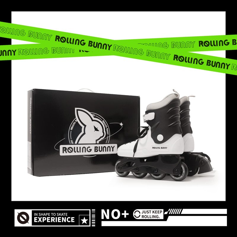 RollingBunny Inline Skates for Women Girls - Adult Inline Skates for Outdoor and Indoor, with Durable Outer Shell and Ankle Support, ABEC-7 Bearings, Solid and Comfortable