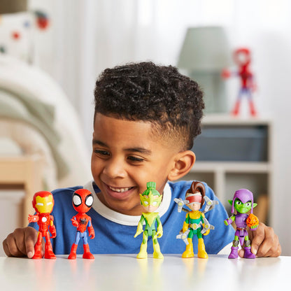Spidey and his Amazing Friends Marvel, Friends & Foes Pack, 5 Action Figures, 4-Inch, Preschool Super Hero Toys for Kids Ages 3 and Up (Amazon Exclusive)