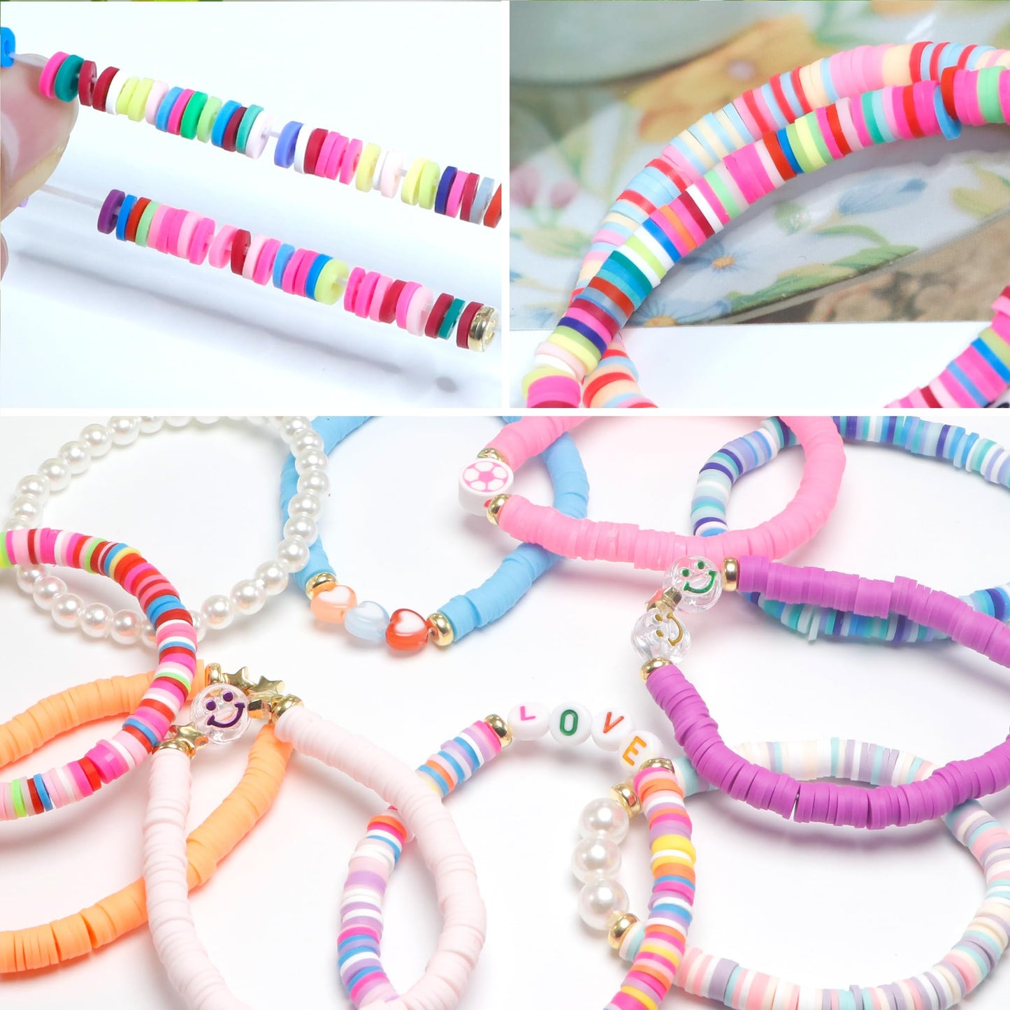 CHENSILAIYI 10pcs Friendship Bracelets for Teen Girls & Women: Beaded, Preppy, Beach Styles - Ideal Gifts