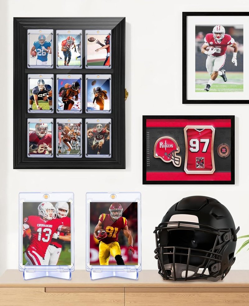 YZtree 180pt Magnetic Card Holder: 10ct One Touch Card Holders for Trading Cards, 180 pt U-V Protection Magnetic Card Case for Sports Game Cards, Football, Baseball
