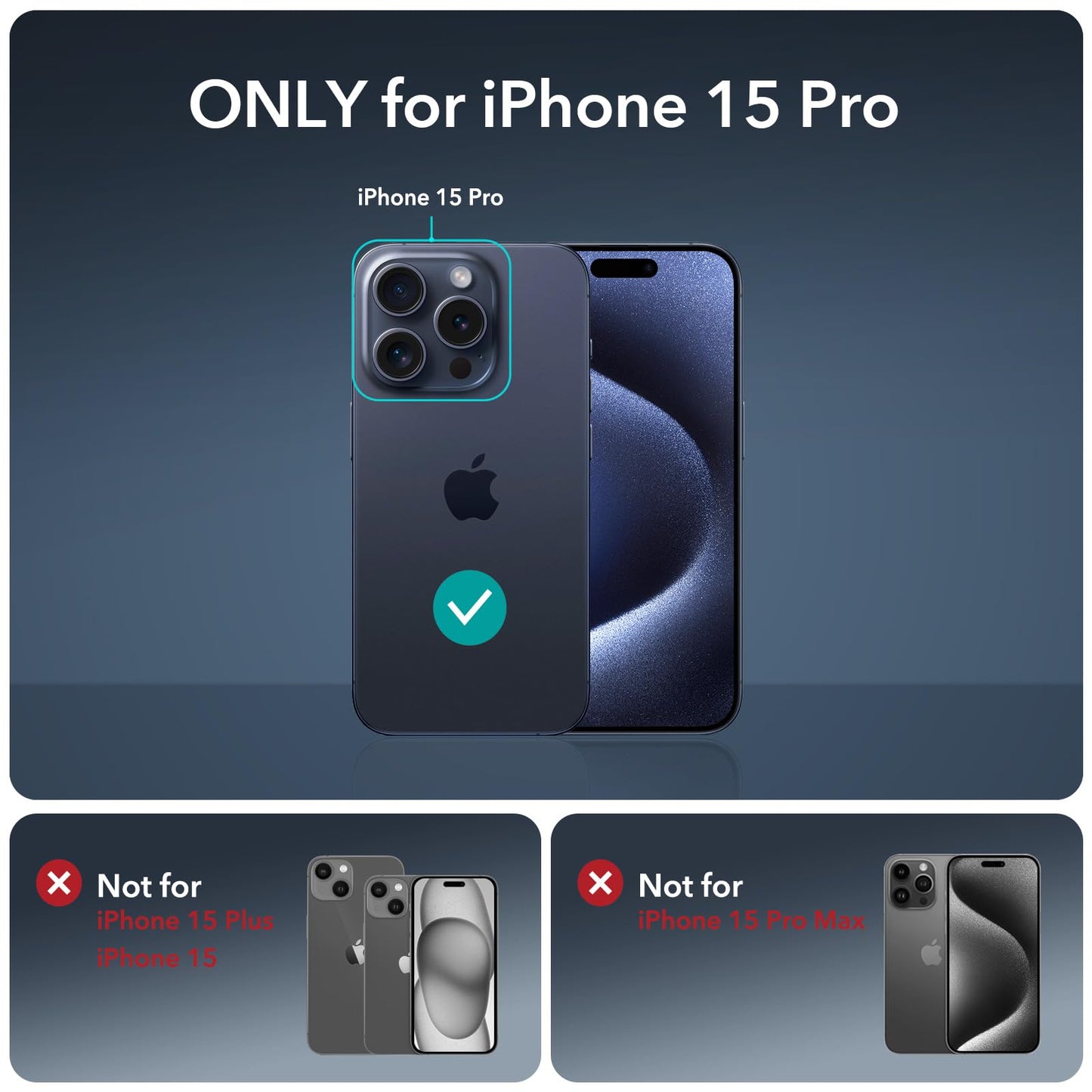 ESR 3 Pack for iPhone 16 Pro Max Screen Protector, [9H Hardness] [Military Grade Shatterproof] Tempered Glass Film with Flawless Fit Tray, HD Clear, Scratch Resistant