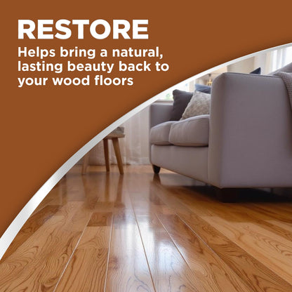 Weiman 123 Polishing Polishing & Restoring heavily stressed hardwood floors, natural shine, removes scratches, leaves a protective layer, 946 ml volume
