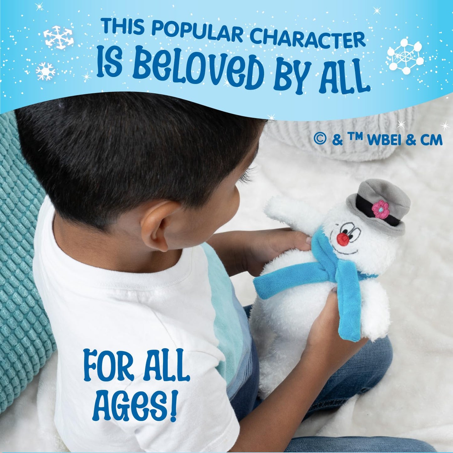 KIDS PREFERRED Frosty The Snowman Cuteeze Stuffed Animal Plush Toy for Baby and Toddler Boys and Girls - 8.5 Inches