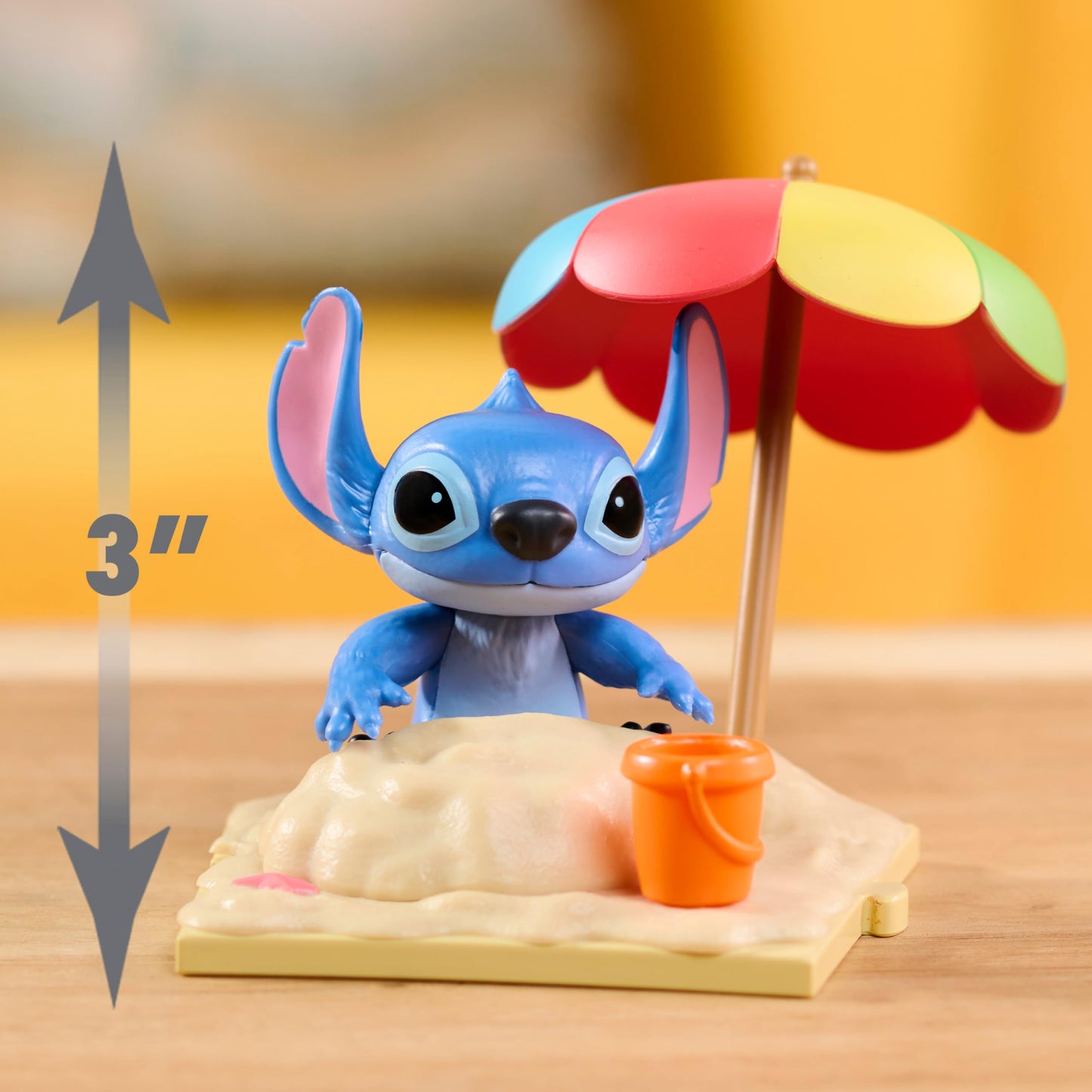 Just Play Disney Stitch Live-Action Movie Time 7,6 cm Collectible Figures, Inspired by Disney's New Live-Action Lilo & Stitch Movie, Blind Box Collectible Toys, Home Decoration, Kids Ages 3