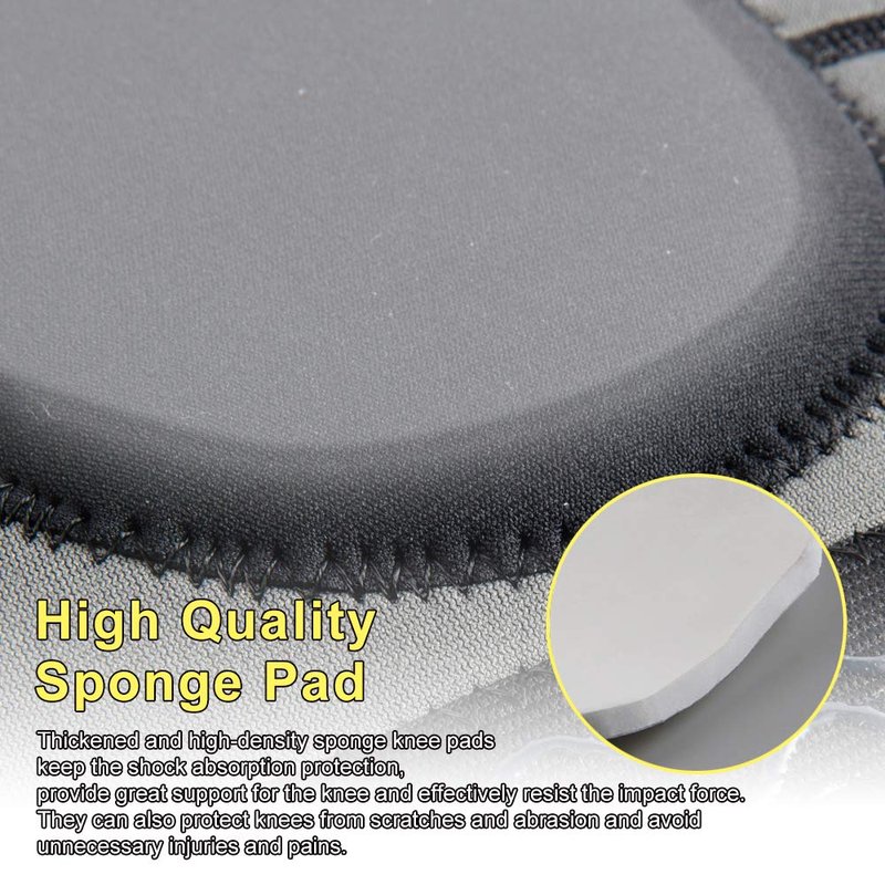 HUEGLO Protective Knee Pads for Dancers,Volleyball Knee Pad for Girls,Soft Sponge Knee Pads for Avoid Floor Burns & Bruising,1Pair,Black,Medium