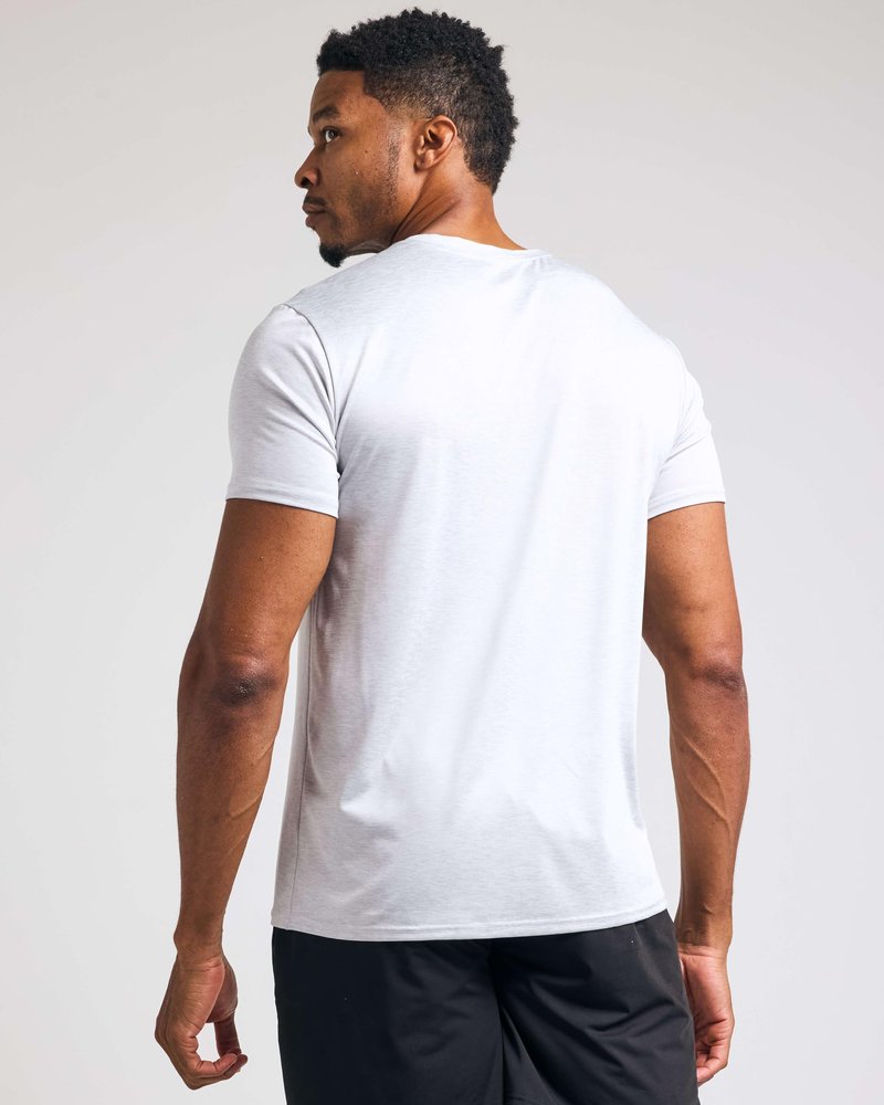 Real Essentials 5 Pack: Men’s V-Neck Dry-Fit Moisture Wicking Active Athletic Tech Performance T-Shirt Set 2, XL, Pack of 5