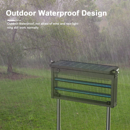 17.7 * 9.8 * 7.1in Bug Zapper Outdoor - Mosquito Repellent Outdoor Patio,Solar Bug Zapper Indoor,Waterproof Portable Fly Zapper,High Powered 4500V Mosquito Zappers Killer for Home,Patio,Camping