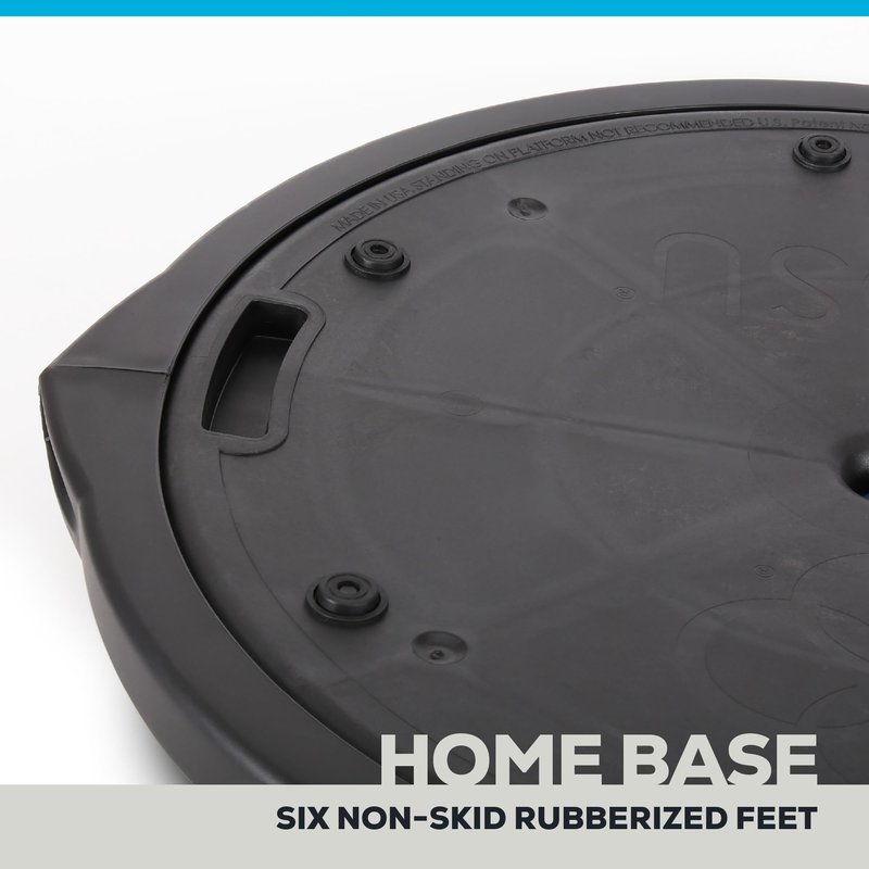 BOSU Balance Trainer, Half-Ball Training Equipment, 65 cm Diameter, 350 lb Capacity - Burst-Resistant Stability Exercise Tool w/ Non-Slip Base, Includes Hand Pump, Commercial-Grade