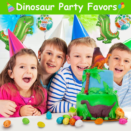 60PCS Small Hatching Dinosaur Eggs for Dinosaur Party Favors Birthday Halloween Goodie Bag Stuffers Classroom Carnival Prizes Bulk Pinata Fillers Novelty Grow in Water Dino Eggs with Toys Inside