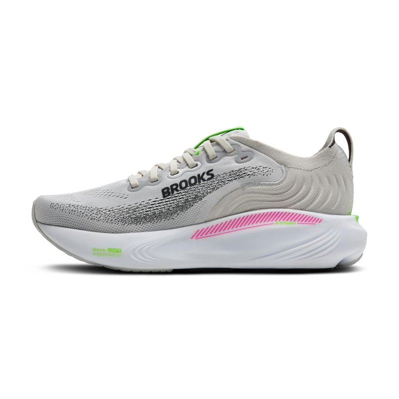 Brooks Women’s Adrenaline GTS 25 Supportive Running & Walking Shoe - Oyster/Pink/Green - 9.5 Medium