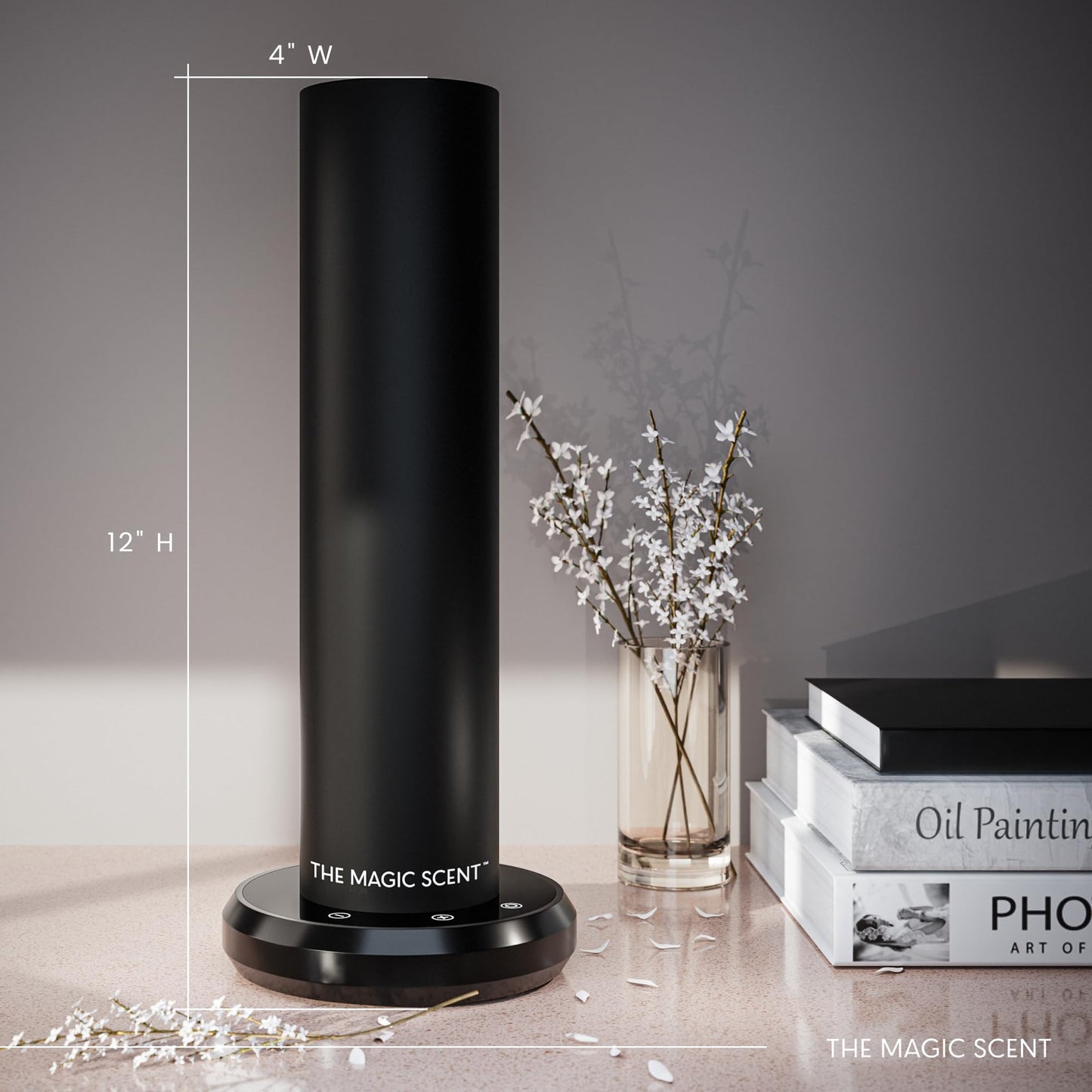 The Magic Scent Diffuser, Scent Air Machine for Home & Hotels, HVAC or Portable Nebulizing Diffuser - Large Room Waterless Aroma Machine - Aroma Oil Included