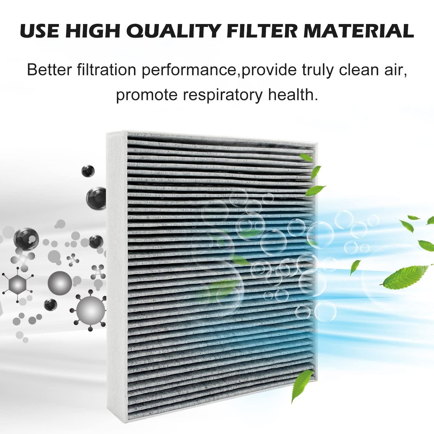 Capume for Cabin Air Filter JM133 Fits for 2021-2025 Elantra, 2022-2024 Ioniq 5, 2021-2025 Santa Fe, 2020-2025 Sonata, 2022-2025 Tucson, 2021-2025 K5, Fits 97133 - L1000, 97133-N9100, PC99594P