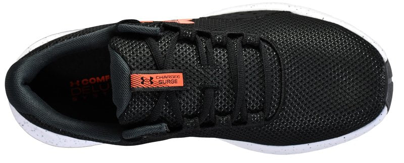 Under Armour Men's Charged Surge 4, (004) Black/Anthracite/Ares Red, 6.5, US