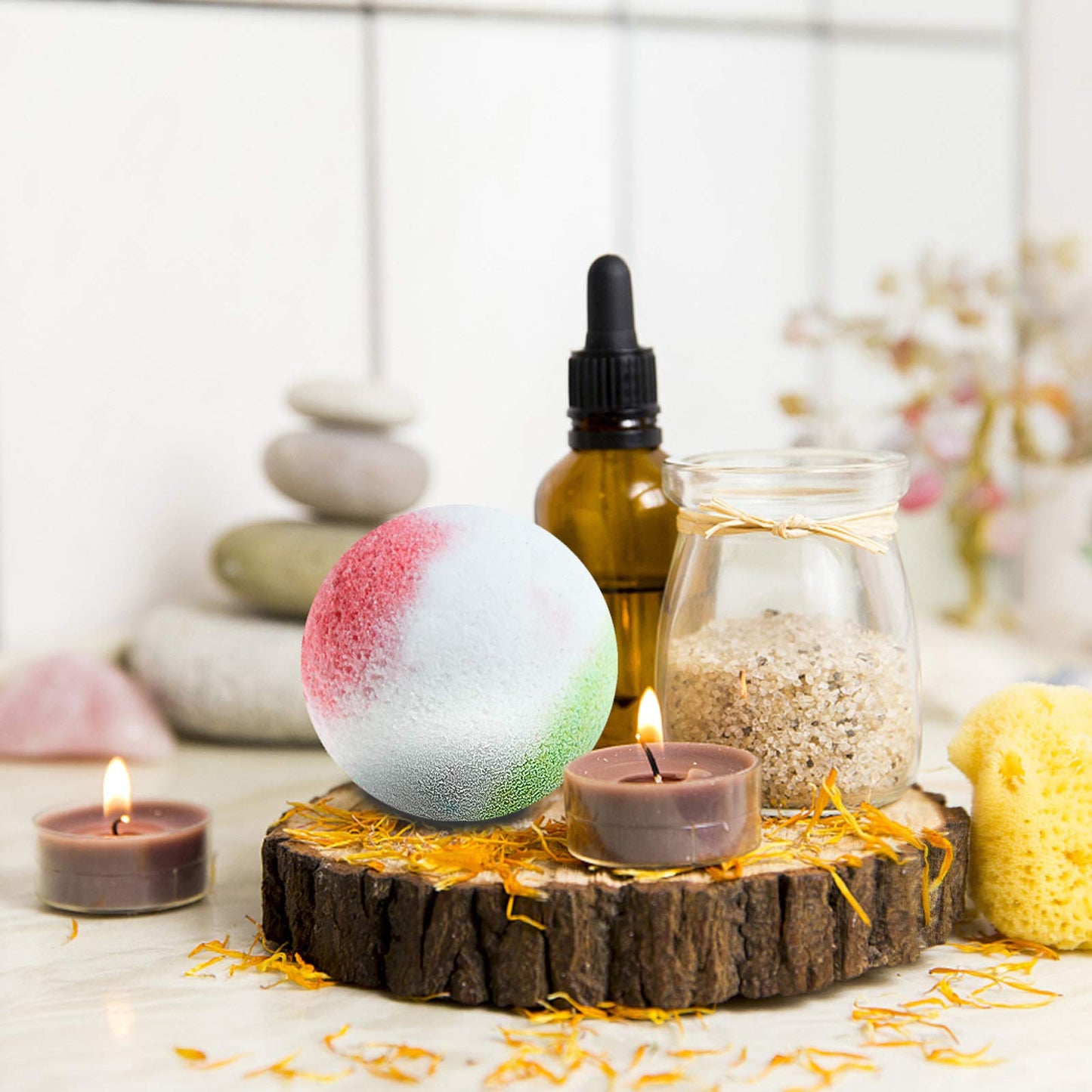 Nagaliving Bath Bombs Gift Set, 10 Organic Bubble Bombs, for Valentine’s Day, Christmas