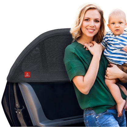 Royal Rascals Car Window Shades for Baby, Universal Fit, Sun Shade for Baby, Full Window Covers with 40+ UV Sun Protection, Cars Accessories, Car Window Curtains, Window Shade Screen, 2 Pack
