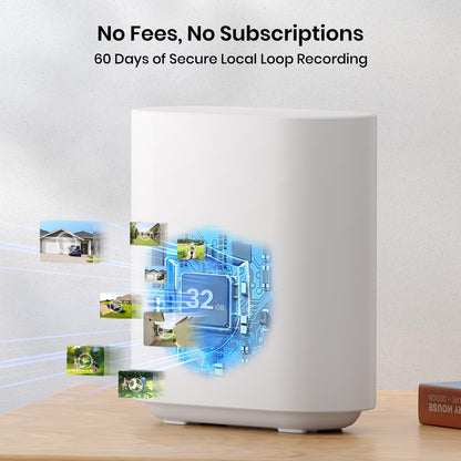 AOSU Security Cameras Outdoor Wireless, 4 Cam-Kit, No Subscription, Solar-Powered, Home Security Cameras System with 360° Pan & Tilt, Auto Tracking, 2K Color Night Vision, Easy Setup, 5G & 2.4G WiFi