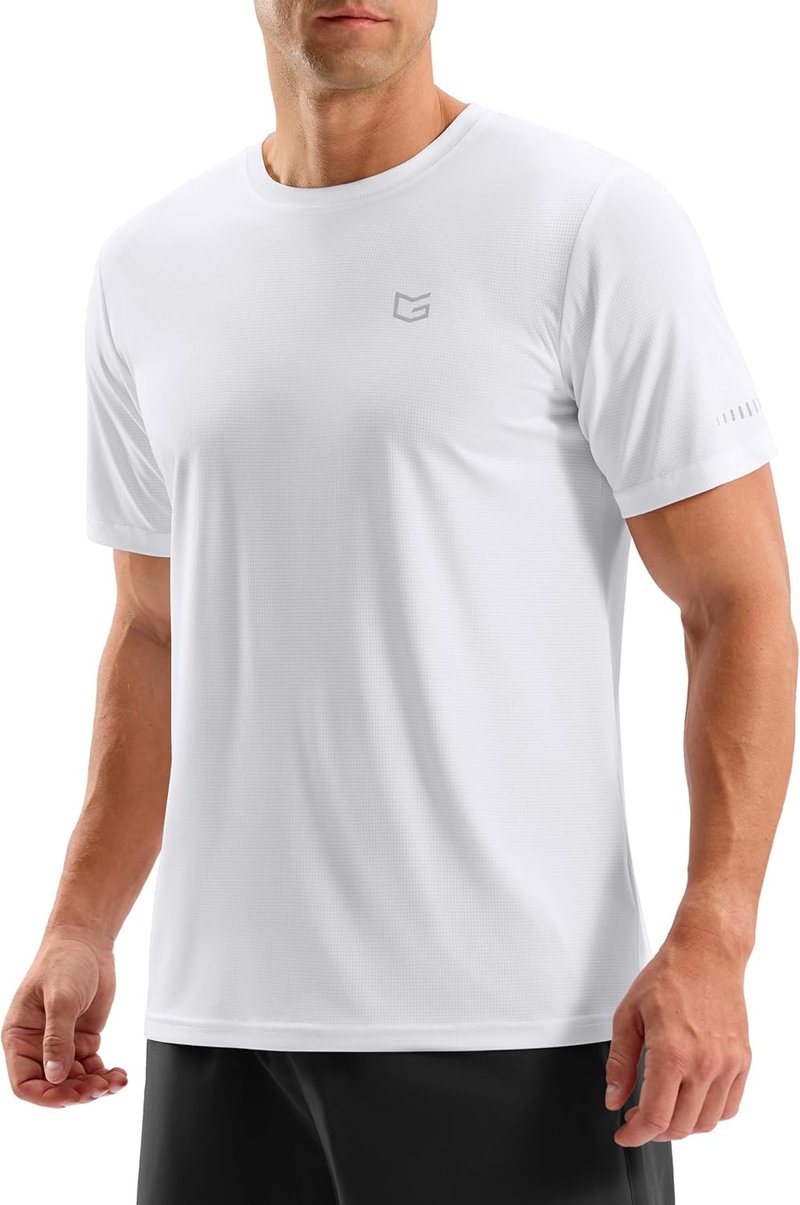 Men's Breathable Workout T-Shirts - Lightweight Cooling Dry Fit UPF 50+ Sun Protection | Ideal for Running & Hiking