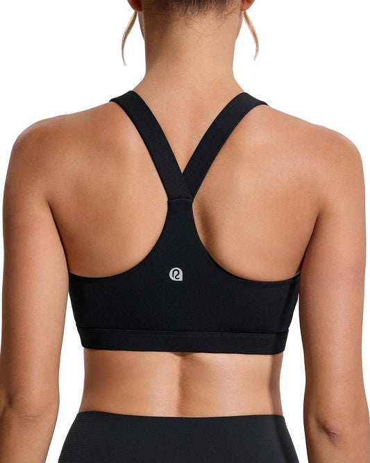 RUNNING GIRL Sports Bras for Women, Molded Cup High Impact Sports Bra Workout Bras for Women High Support Racerback