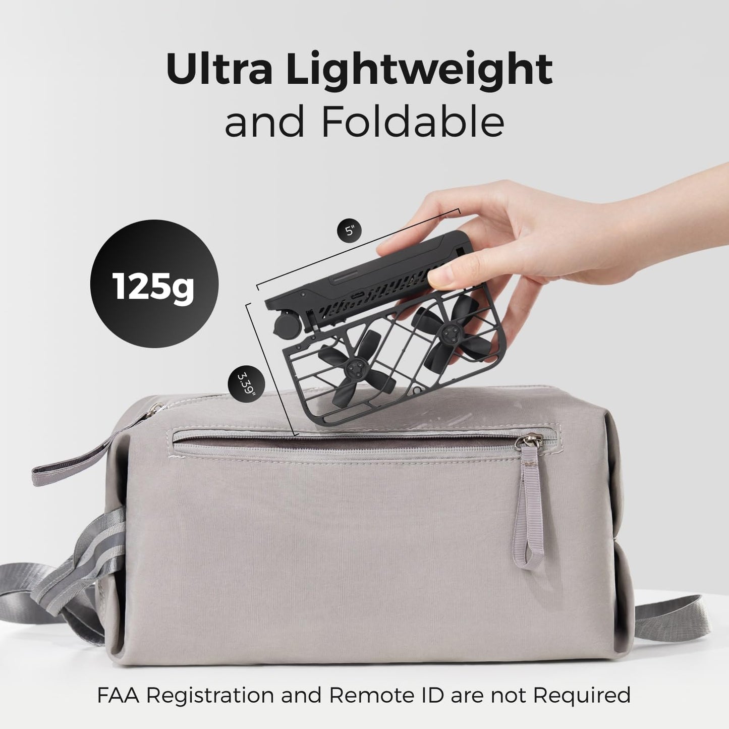 HOVERAir X1 Drone with Camera, Self-Flying Camera Drone with Follow Me Mode, Foldable Mini Drone with HDR Video Capture, Palm Takeoff, Intelligent Flight Paths, Hands-Free Control Black (Combo)