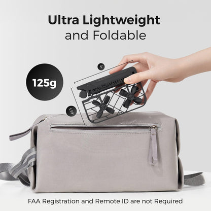 HOVERAir X1 Drone with Camera, Self-Flying Camera Drone with Follow Me Mode, Foldable Mini Drone with HDR Video Capture, Palm Takeoff, Intelligent Flight Paths, Hands-Free Control Black (Combo)