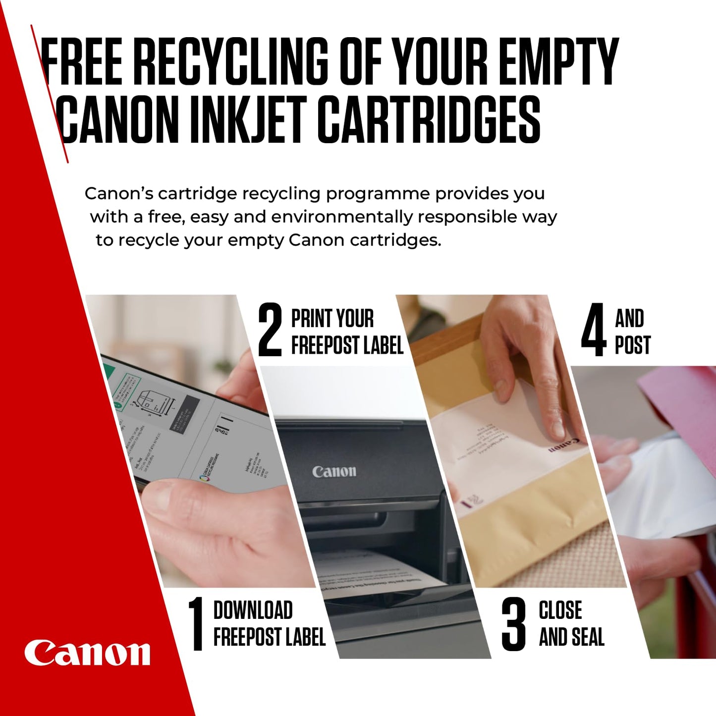Canon Ink & Paper Multipack - PG-540/CL-541 Genuine Printer Ink Cartridges 2 Pack (1 x Black, 1 x Colour) & 4x6 Photo Paper (50 x Sheets)