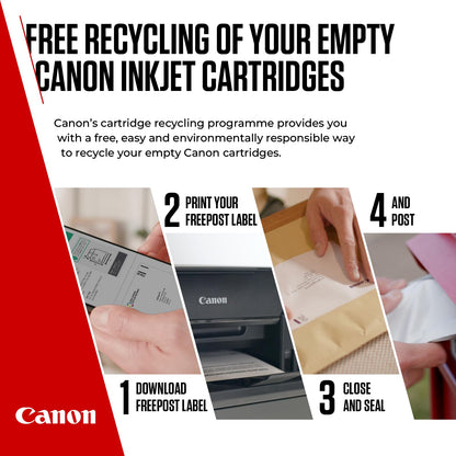 Canon Ink & Paper Multipack - PG-545/CL-546 Genuine Printer Ink Cartridges 2 Pack (1 x Black, 1 x Colour) & 4x6 Photo Paper (50 x Sheets)