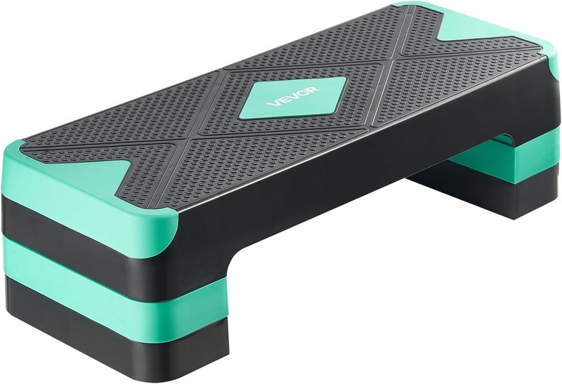 Aerobic Exercise Step Platform - 28-Inch Adjustable Fitness Stepper | Non-Slip Surface for Home Gym Cardio Training