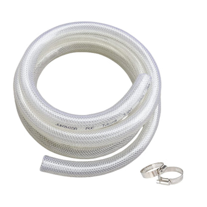 3/4" ID x 1" OD - 10 Ft High Pressure Braided Clear PVC Tubing Flexible Vinyl Tube, Heavy Duty Reinforced PVC Hose Tubing, BPA Free and Non Toxic