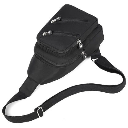 Cross Body Bag Sling Backpack Fanny Pack Small Crossbody Bags for Women Trendy - Black
