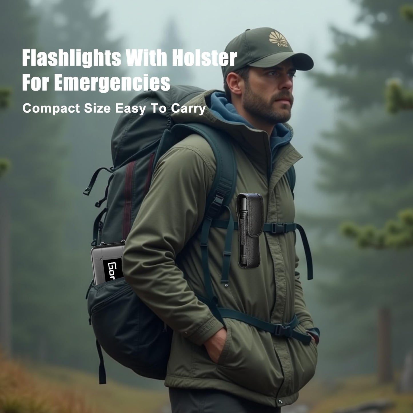 Goreit Flashlight High Lumens Rechargeable, 2000 Lumen Led Flashlights XHP70.2 USB Super Bright Flash Light Battery Powered, Powerful Handheld Flashlights for Emergencies Camping, IP67 Waterproof