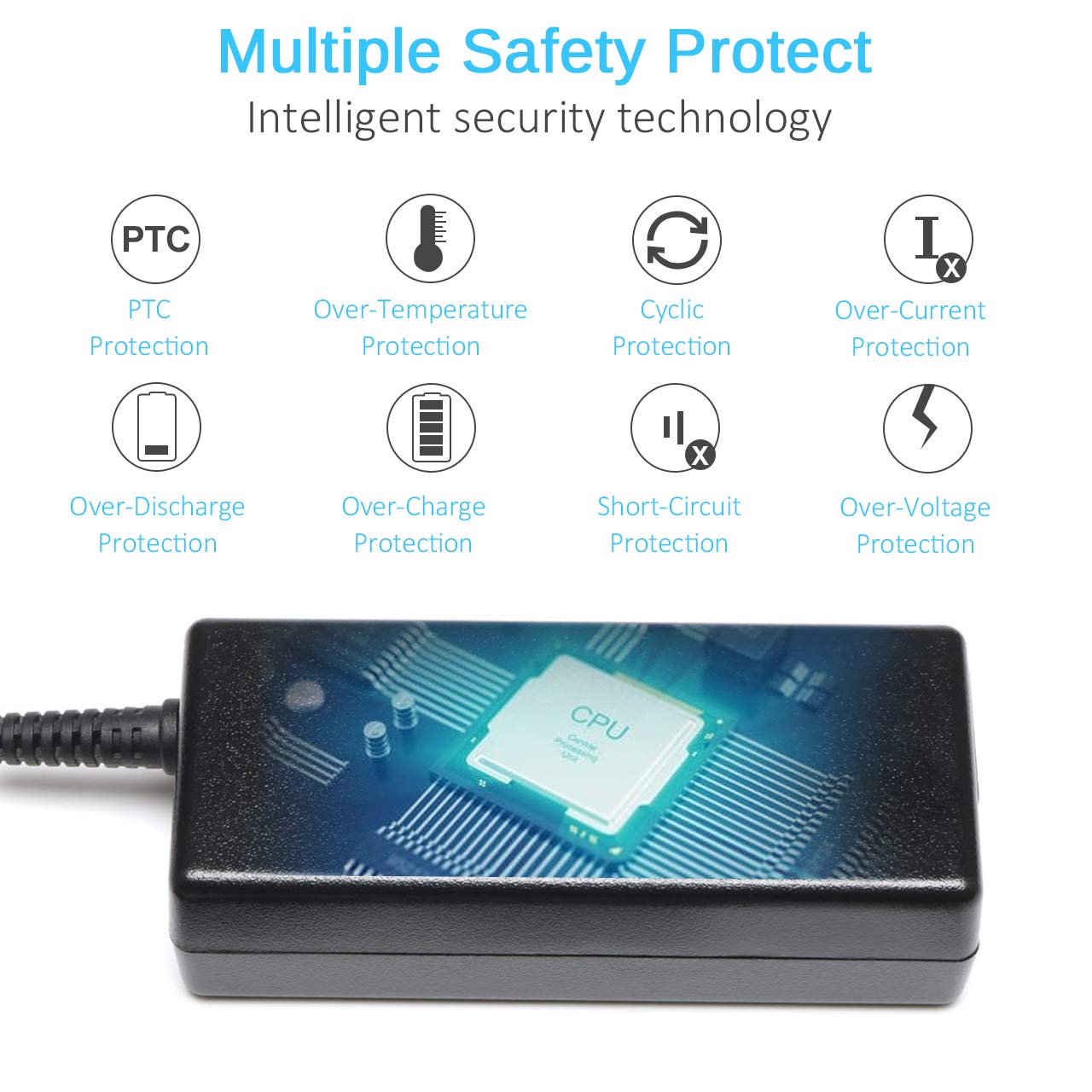 KAQIAR 65W Laptop Charger Compatible with HP Pavilion x360 14 15 17,Envy 13 15 X360,Elitebook 840 G5, ProBook Chromebook Stream Series,Spectre 710412-001 19.5V 3.33A Adapter