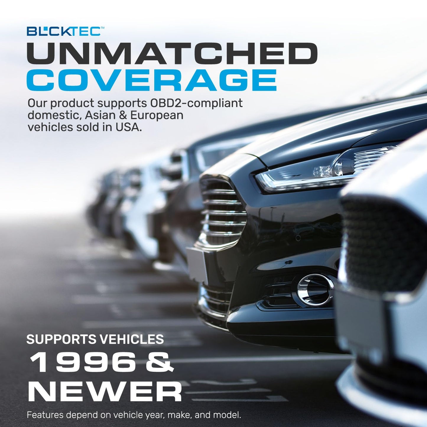 BLCKTEC 420 Bluetooth OBD2 Scanner Diagnostic Tool - Vehicle Code Reader for Car - Clears Check Engine Light - Comes with Premium OBD App On IOS & Android - Works For All Cars 1996 & Newer