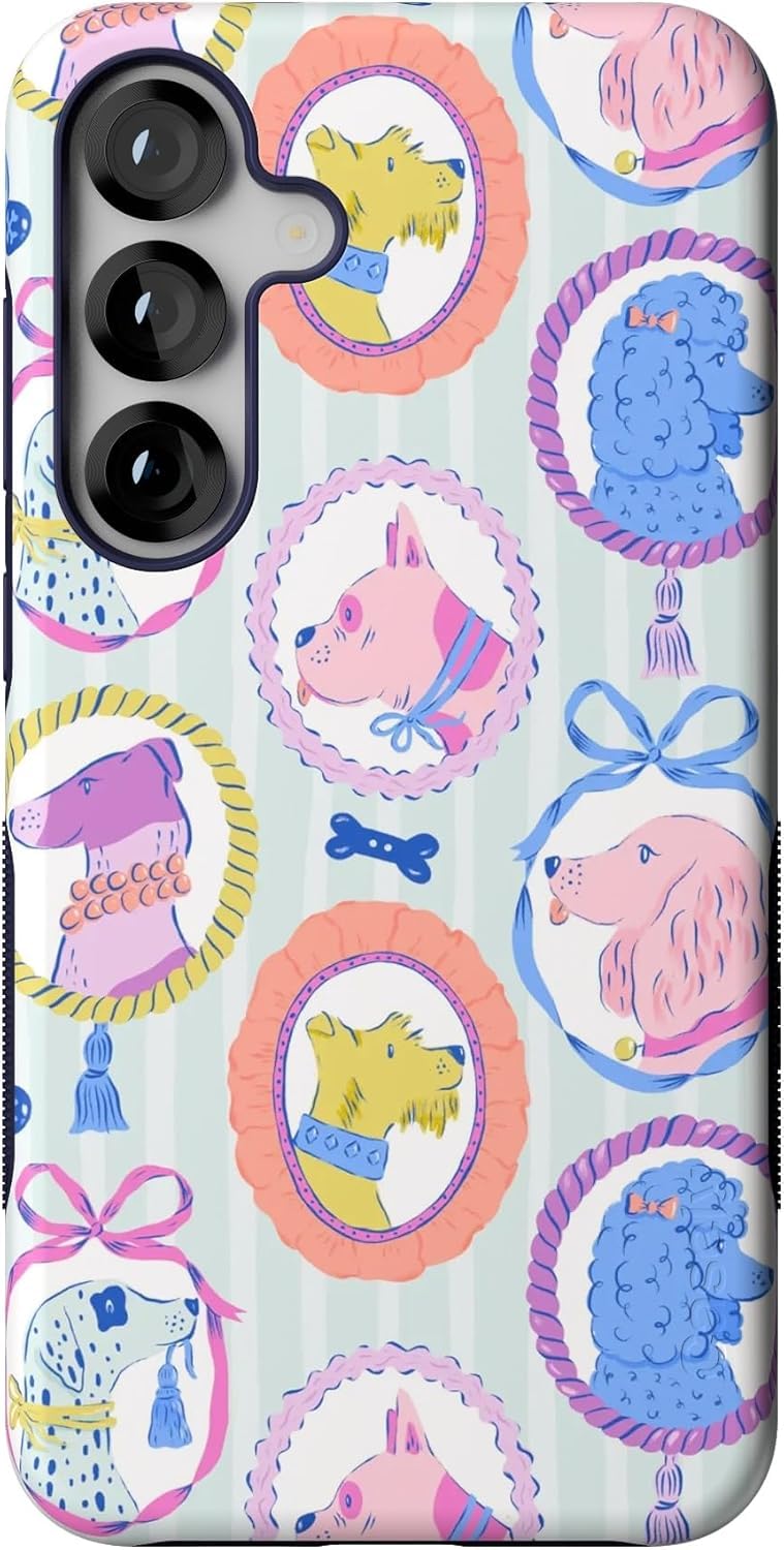 Casely Galaxy S25 Plus Case | Ink & Iris | Vintage Floral | Compatible with MagSafe | Bold Protective Design