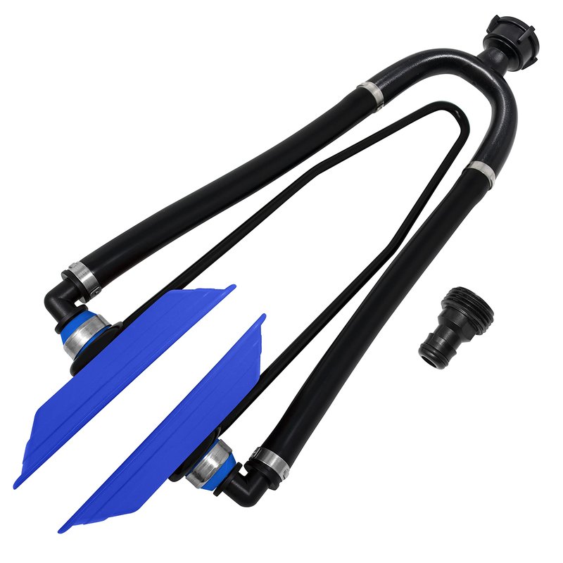 Seaworks Dual Feed Muff Style Boat Motor Flusher | Use for Antifreeze Winterization or Common Water Flush | 5/8 Inch Standard Garden Hose Connection