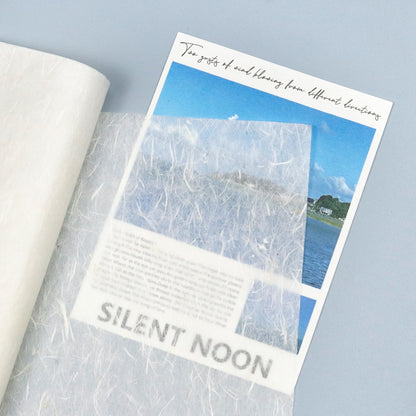 50/100 Sheets FIVEIZERO A4 Mulberry Paper Sheets Natural Fiber Rice Papers,8.3x11.7in Natural Decoupage Tissue Paper for Writing Painting, Decorative &Card Making Papers DIY Craft