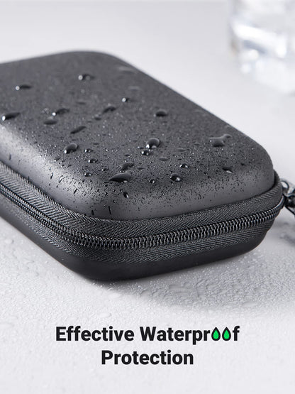 UGREEN Hard Drive Case, Portable External Hard Drive Bag for 2.5 Inch HDD SSD, Waterproof Protective Storage Pouch EVA Compatible with Solid State Drive WD Western Seagate Toshiba Lacie