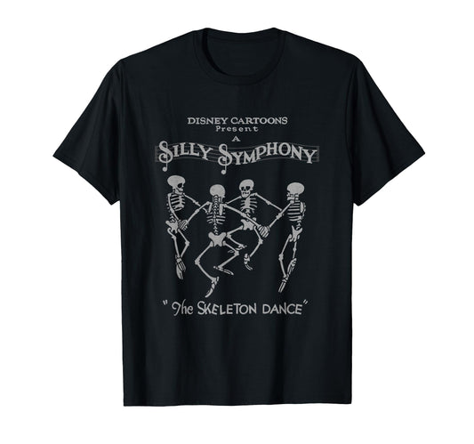 Disney Silly Symphonies The Skeleton Dance Vintage Logo T-Shirt